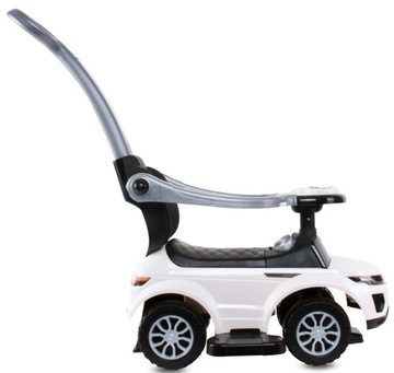 Каталка-толкатель, ходунки с ручкой и фиксатором Спортивная машина - белый
