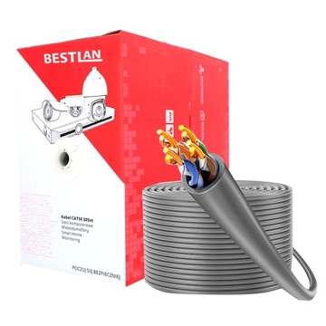KABEL UTP CAT.5E SKRĘTKA do Monitoringu CCTV 305M