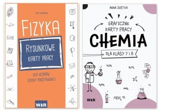 Fizyka Rysunkowe karty+CHEMIA graficzne 7/8 klasa