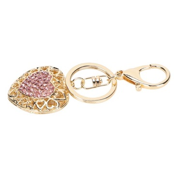 Брелок для ключей со стразами «Любовное сердце», аксессуары на 68-й день рождения