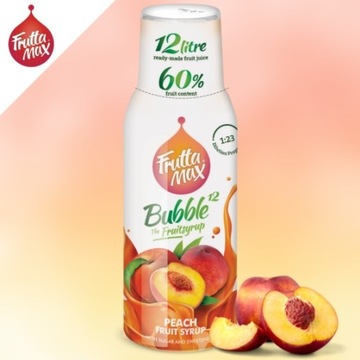 FruttaMax SYROP KONCENTRAT DO SATURATORÓW SMAK BRZOSKWINIA NA 12l