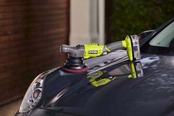 АККУМУЛЯТОРНАЯ ПОЛИРОВАЛЬНАЯ МАШИНА RYOBI 18В РЕГУЛИРОВКА R18P-0 125MM КОЛЕБАНИЯ + 3 ПАДА