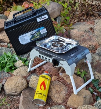 Туристическая печь Alpen Camping СКЛАДНАЯ + ГАЗОВАЯ