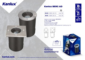 Светильник обгонный с регулировкой угла GU10 IP67 Kanlux