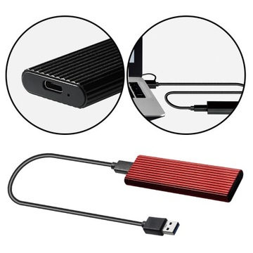 2 шт. USB 3.0 к NGFF M.2 B адаптер крышки корпуса ключа