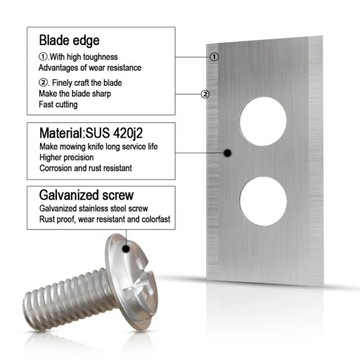 ЛЕЗВИЯ ДЛЯ РОБОТА КОСИЛКИ WORX NAC 30 шт.