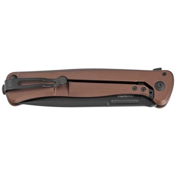 Складной нож LionSTEEL SKinny Black MagnaCut Earth Aluminium Brown Micarta