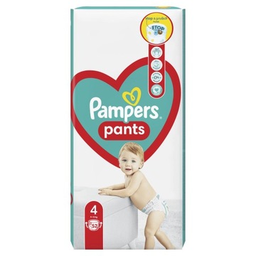 Трусики Pampers 4 52 шт. 9-15 кг. Подгузники.