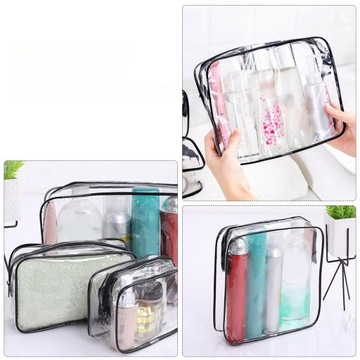 СУМКА ДЛЯ КОСМЕТИКИ из ПВХ ПРОЗРАЧНАЯ СУМКА ДЛЯ КОСМЕТИКИ СУМКА ДЛЯ ХРАНЕНИЯ МАКИЯЖА ВОДОНЕПРОНИЦАЕМАЯ СУМКА ДЛЯ ХРАНЕНИЯ