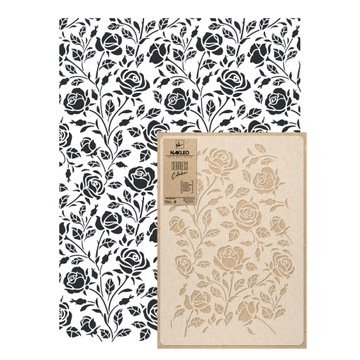 SZABLON MALARSKI powtarzalny / RÓŻE KWIATY ROŚLINY