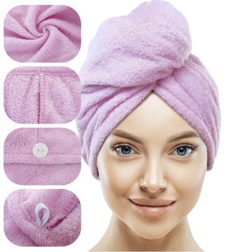 Ręcznik na głowę do włosów TURBAN z mikrofibry