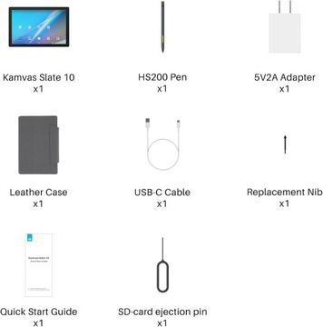 Графический планшет HUION Kamvas Slate 10 Автономный планшет