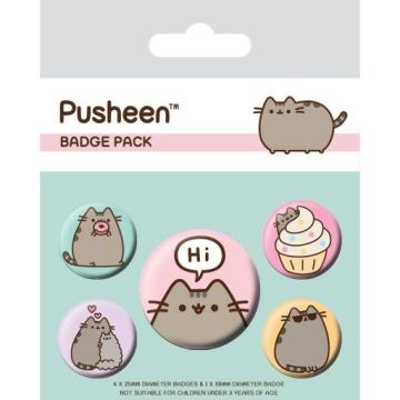 Значок для одягу Pusheen 5 шт. на рюкзак