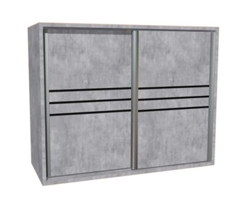 Офисный комод OFFICE с 6 выдвижными ящиками, ширина 100, высота 70