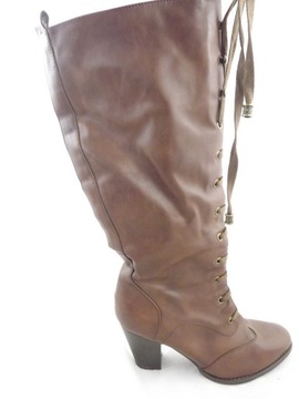 JOE BROWNS oficerki skóra kozaki 25,5 cm