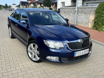 Skoda Superb II Sedan 1.9 TDI PD 105KM 2009 Škoda Superb Skoda Superb Zarejestrowany Navi