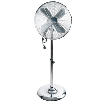 WIATRAK PODŁOGOWY STOJĄCY WENTYLATOR CHROM