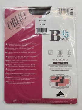 OBLIO BAIB BASIC 15 DEN 5-XXL / LYON