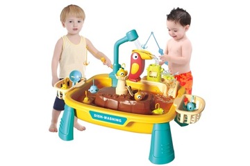 СТОЛ ДЛЯ ВОДЫ СТОЛ РЫБАЛКА УДОЧКА РЫБА ПЕСОЧНИЦА КУХОННАЯ МАКОВИНА ВОЛНЫ