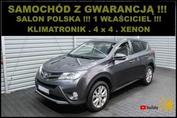 Toyota RAV4 IV MPV Valvematic 150 152KM 2013 Toyota RAV-4 4x4 + Salon POLSKA + 1 Właściciel +