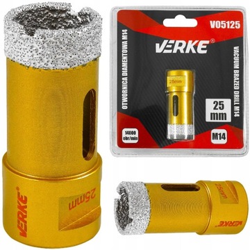 WIERTŁO DIAMENTOWE 25MM KORONKA OTWORNICA M14 GRES