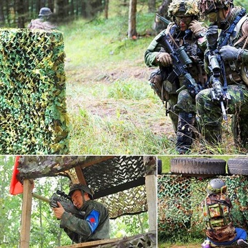 ДВУХСЛОЙНАЯ ВОЕННАЯ САДОВАЯ МАСКИРОВОЧНАЯ СЕТКА