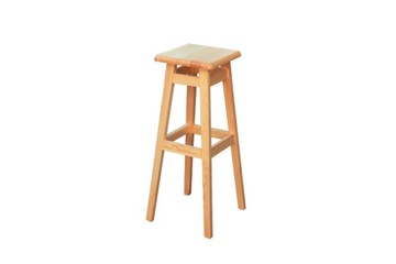 SOLIDNY taboret 80 cm drewniany HOKER STOŁEK ZYDEL