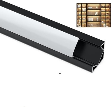 Profil Aluminiowy LED Osłona Szyna 6 x 1m