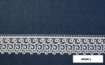 Тонкая штора от дождя с гипюром, 6 см, высота 120 см.