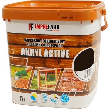 Impregnat do drewna Imprefarb Akryl Active 5L Palisander