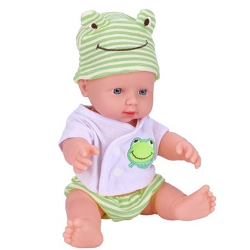 Wysoka symulacja winylu Baby Doll z ubraniami