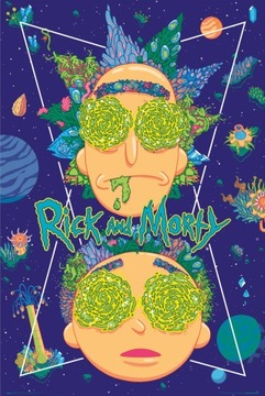 Rick and Morty High in the Sky - plakat 61x91,5 cm
