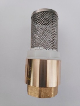 ЛАТУННЫЙ ОБРАТНЫЙ КЛАПАН С ВСАСЫВАЮЩЕЙ КОРЗИНОЙ 5/4 ДЮЙМА