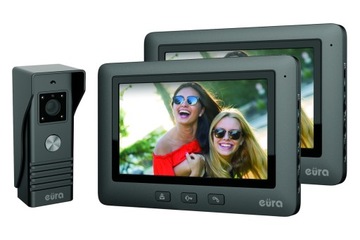 ZESTAW WIDEODOMOFON 2 DWA MONITOR 7
