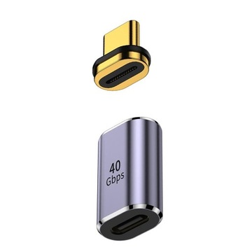 USB4.0 typu C ładowanie magnetyczne Adapter 40 g