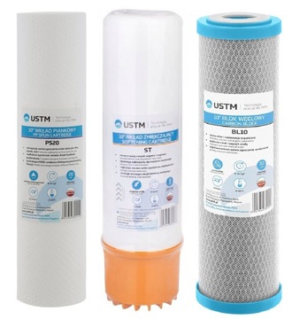 Wkłady do filtra wody NA CAŁY DOM 3 STOPNIOWEGO