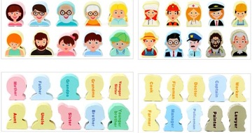 Деревянные блоки-бусины для продевания ниток Монтессори