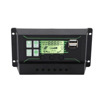 Solar Charge Controller 20A 2 USB Output PWM Control 3 Stage Charging Solar
