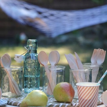 ОДНОРОДНЫЕ ДЕРЕВЯННЫЕ СТОЛОВЫЕ ПРИБОРЫ ВИЛКА НОЖ ЛОЖКА 24