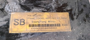 PANEL REGULACE VENTILACE A/C SSANGYONG REXTON I -06 - 68700-08021