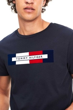 Tommy Hilfiger T-Shirt męski Box Rwb Logo Tee r XL