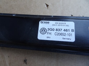 VW PASSAT B8 MECHANIZMUS LEVÝ PŘEDNÍ 3G0837461B