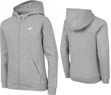 4F BLUZA DZIEWCZĘCA F1267 KAPTUR ROZPINANA r. 140