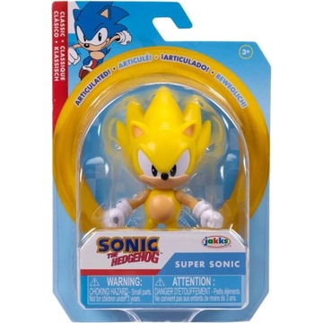 SONIC THE HEDGEHOG JAKKS PACIFIC ORYGINALNA RUCHOMA FIGURKA SUPER SONIC