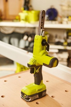 RYOBI SZLIFIERKA TAŚMOWA PILNIK TAŚMOWY R18PF +2Ah