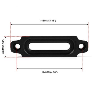 Fairlead Winch Прочные аксессуары для электрических кабелей с синтетическими канатами, черные