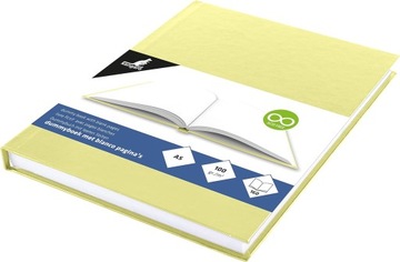 Kangaro K-5351 Szkicownik Blanko z Żółtą Okładką, 80 Arkuszy 100 g