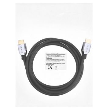 КАБЕЛЬ HDMI 2.1, 1 М, СВЕРХСКОРОСТНОЙ ETHERNET, 8K, 4K, 120 Гц, ЦИНКОВЫЙ КОРПУС