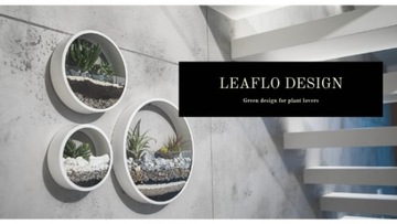 Kwietnik ścienny doniczka obraz XL CZARNY