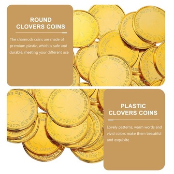 УЗОР КЛЕВЕРА НА ДЕНЬ СВЯТОГО ПАТРИКА ПЛАСТИКОВЫЙ ПРОЧНЫЙ.